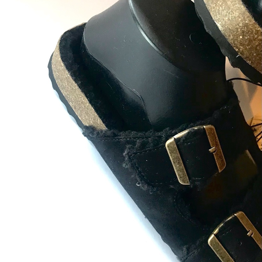 🌂💃🏾GAP Black Women's Sz 8 Clog / Mules | Buckle Slid-Slip On NWT - Picture 4 of 10